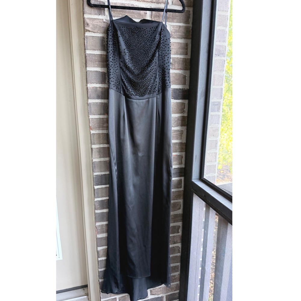 Rampage Gown Women 9 Black Strapless Beaded Corset/Back Prom Homecoming BlackTie